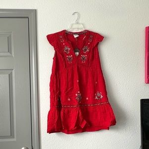 Knox Rose Red Floral Dress - L